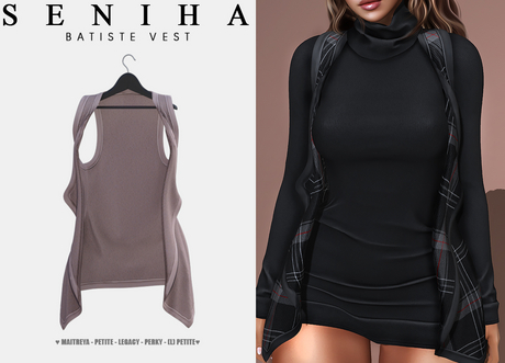 Second Life Marketplace - Seniha. Batiste Vest // Nude